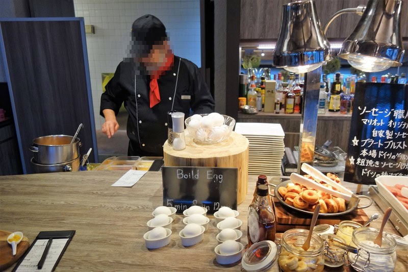 伊豆マリオット修善寺　グリル＆ダイニングG　朝食　エッグステーション