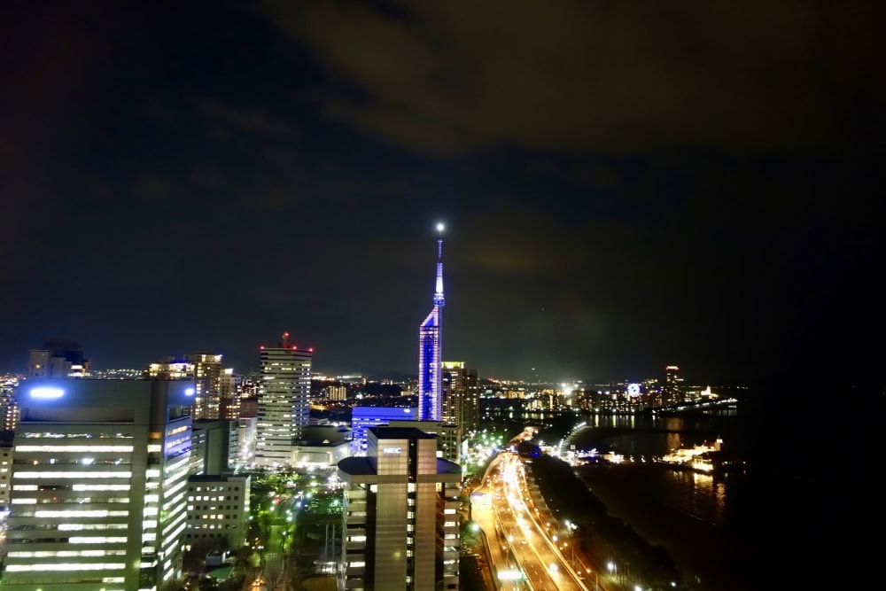 ヒルトン福岡　22階から見る夜景