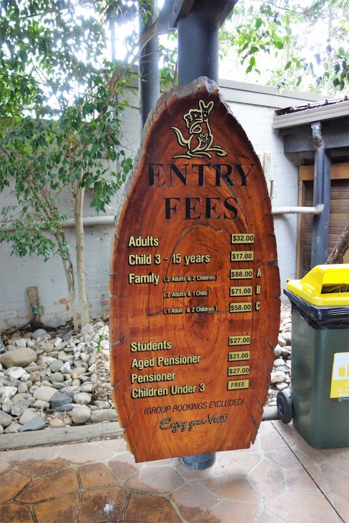 フェザーデール動物園　料金表