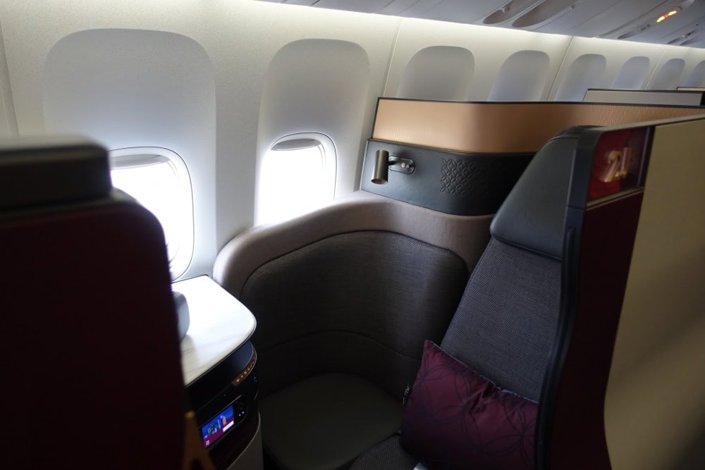 カタール航空Qsuite2Jシート