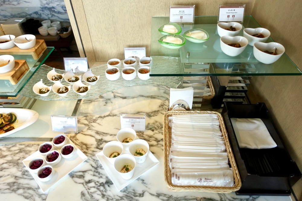 ザ・プリンスパークタワー東京プレミアムクラブラウンジ朝食和食
