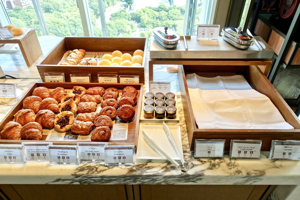 ザ・プリンスパークタワー東京プレミアムクラブラウンジ朝食パン