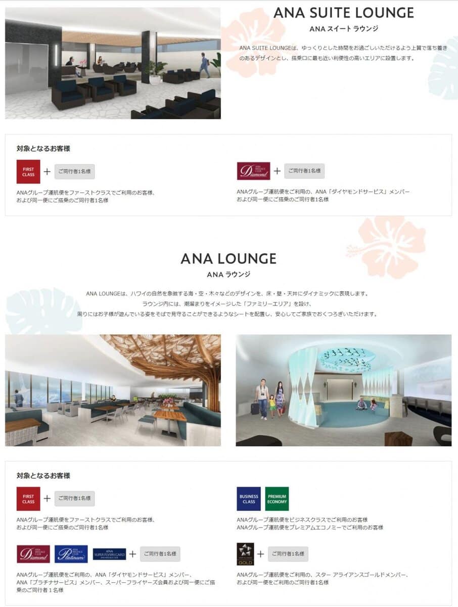 ダニエル・K・イノウエ国際空港にANAラウンジが新設
