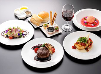 ANAハワイ線A380のファーストクラス機内食