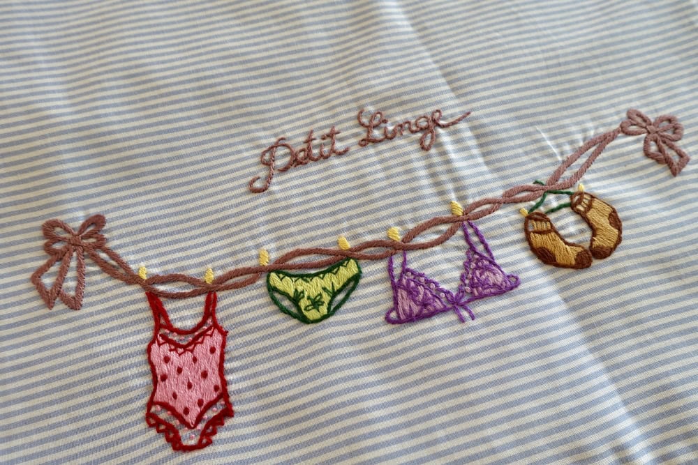 ニンクーンランジェリー袋の刺繍