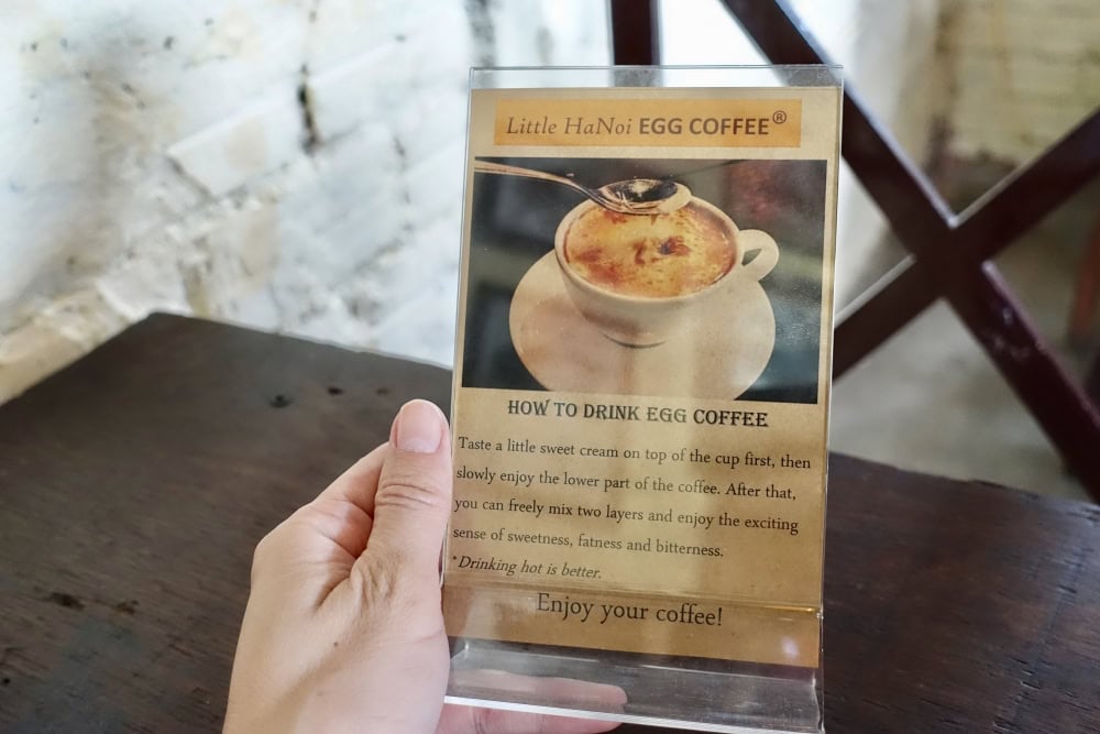 エッグコーヒーの名店Little HaNoi Egg coffee楽しみ方
