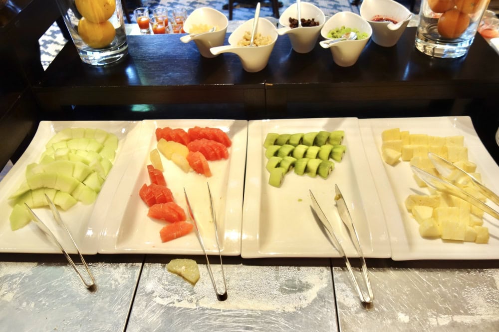 セントレジスホテル大阪朝食のフルーツ
