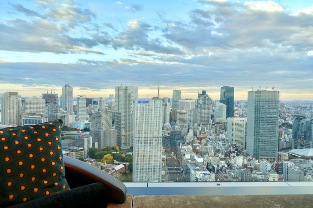 ザ・プリンスギャラリー東京紀尾井町クラブラウンジ窓側からの風景