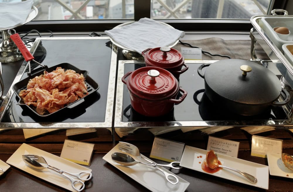 ウェスティン大阪エグゼクティブラウンジ朝食ホットミール