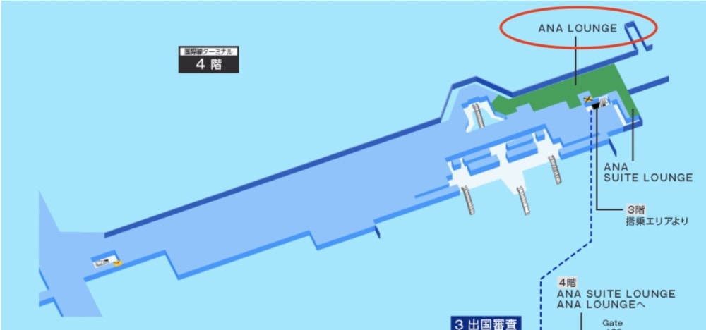 羽田空港第3ターミナルラウンジマップ