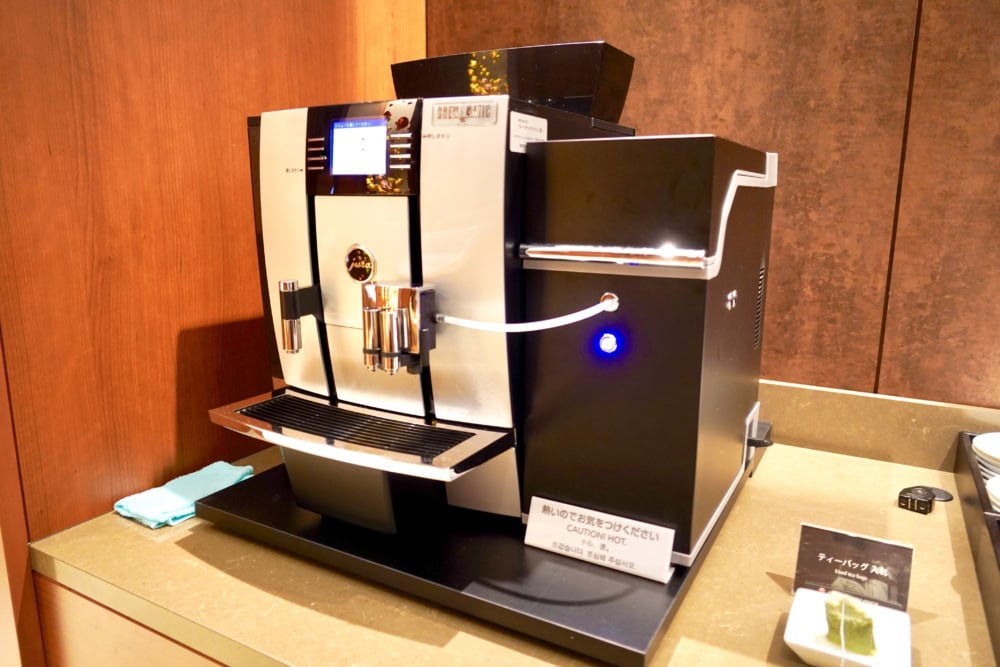 愛媛県・松山空港サクララウンジのドリンクメニュー/コーヒー