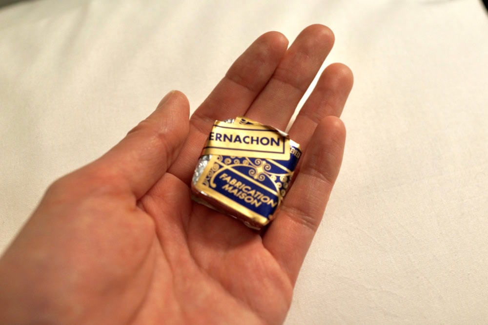 ベルナシオンで買い物をするとおまけのチョコレートがもらえる