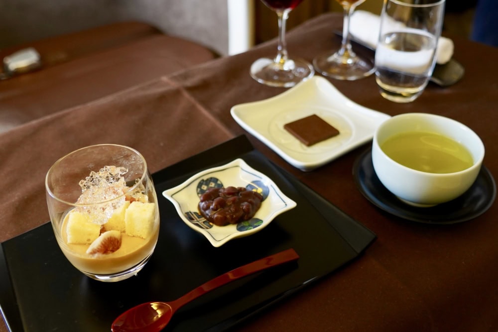 JAL国際線ファーストクラス機内食：甘味