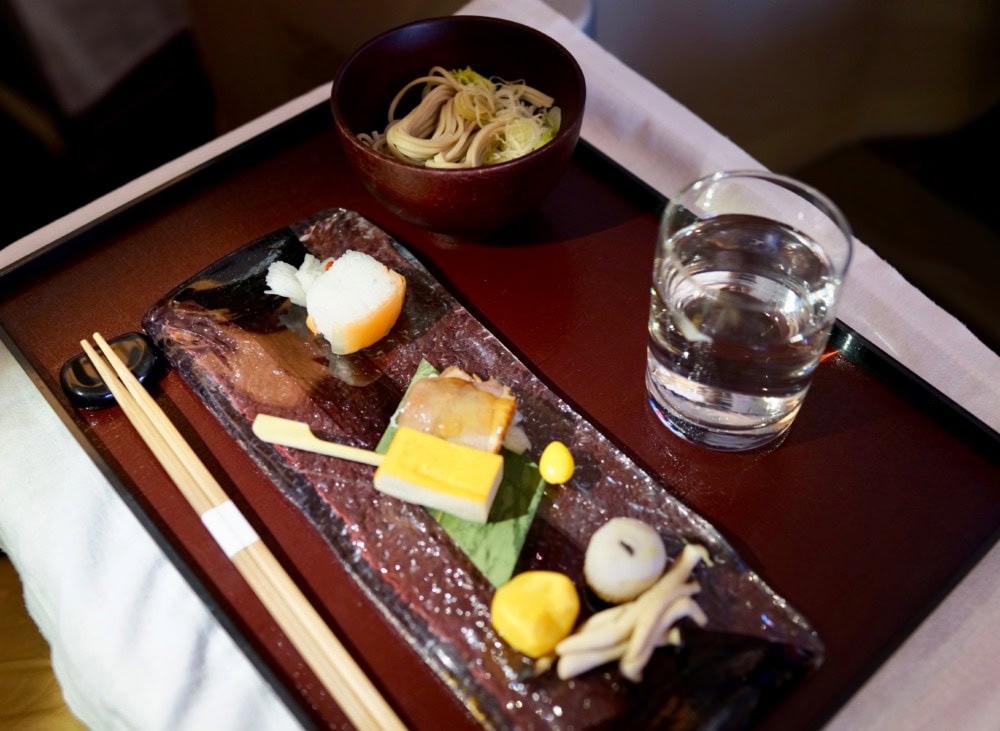 ガルーダインドネシア航空・ビジネスクラス・機内食・和食