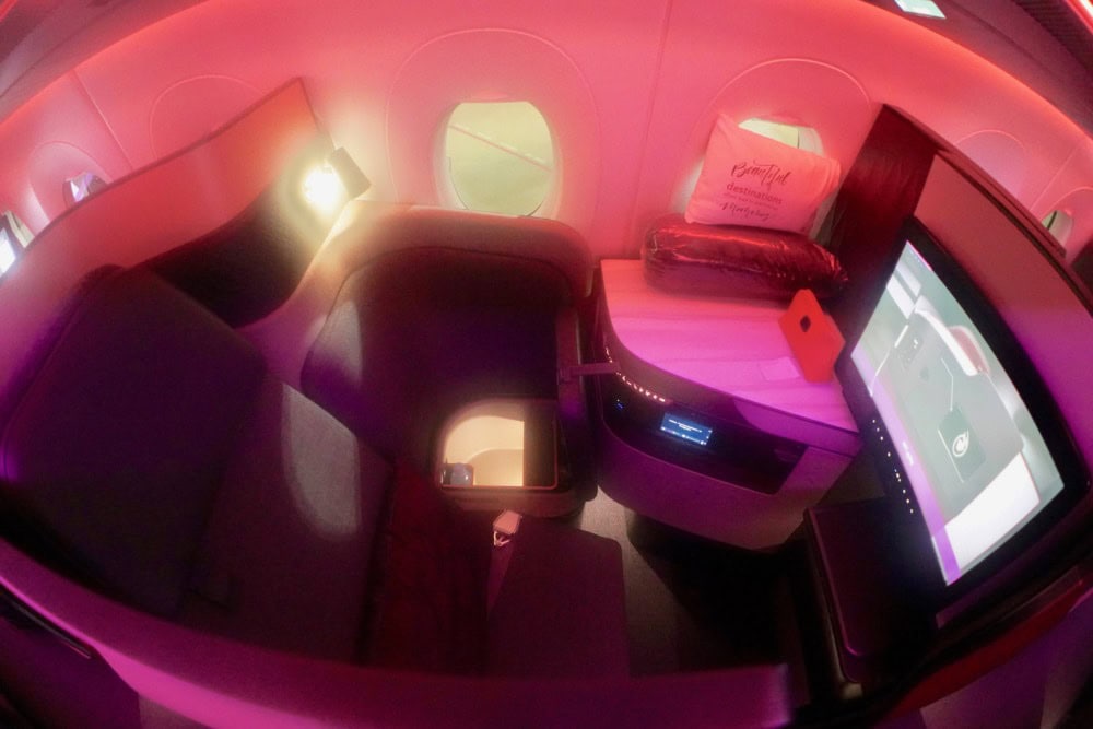 カタール航空Qスイート搭乗記・A380Qsuiteのシート