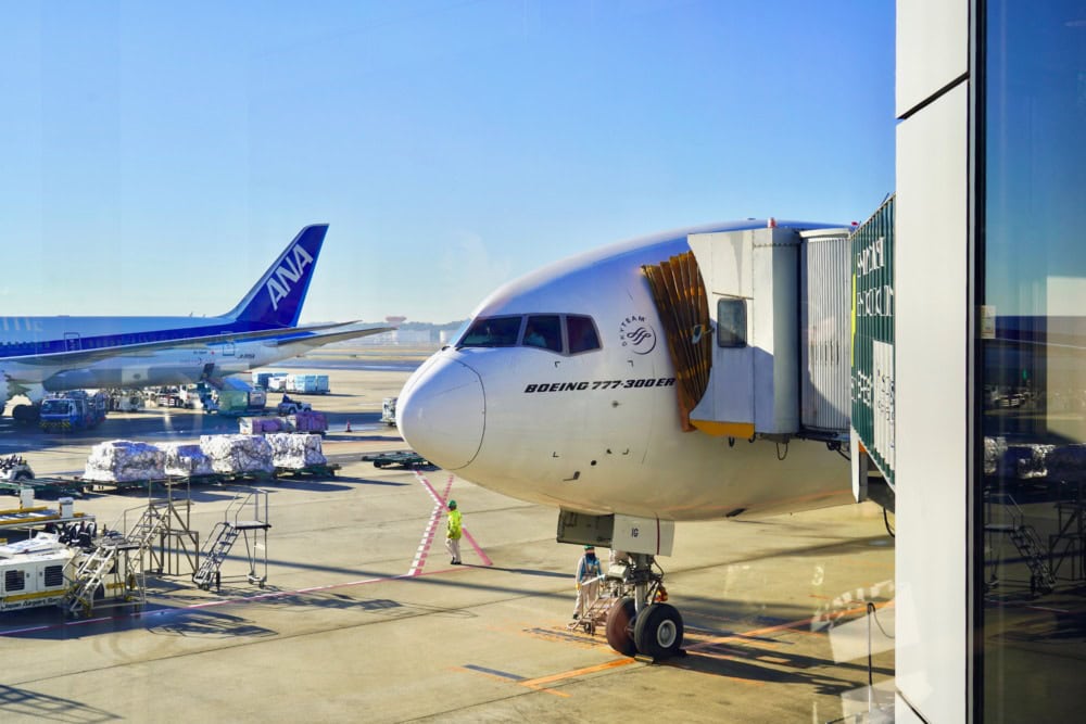 ガルーダインドネシア航空・搭乗記・成田に到着