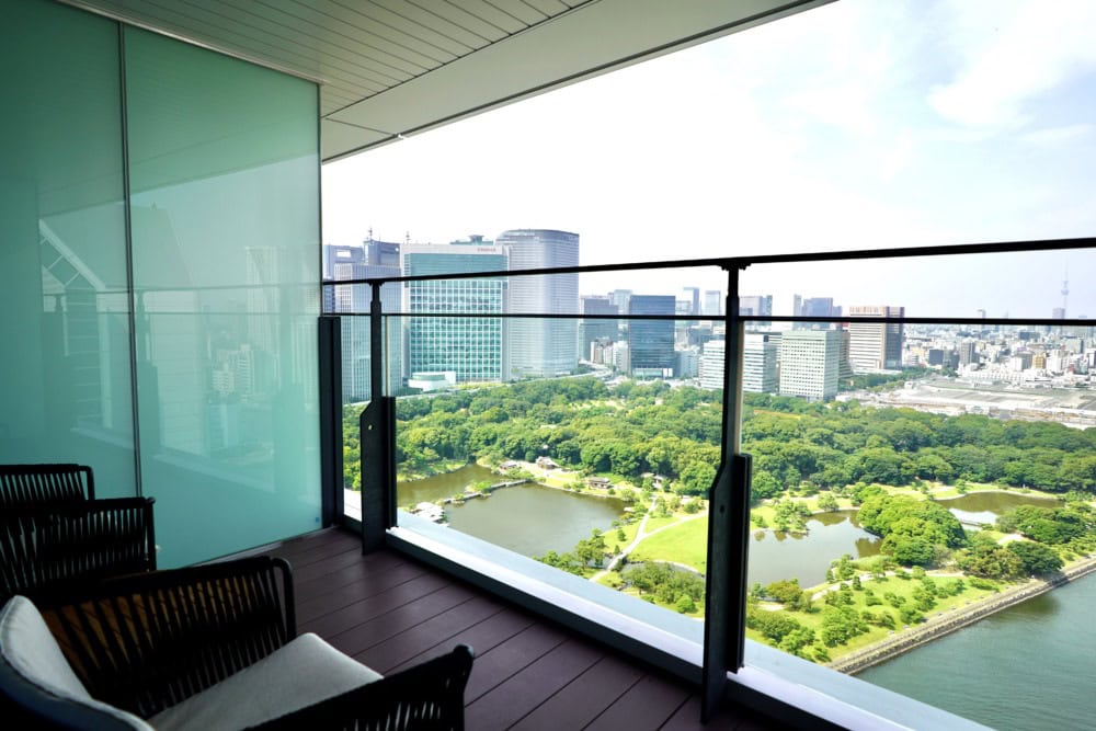 メズム東京・チャプター1・バルコニーからの眺め