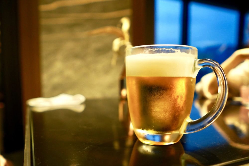 メズム東京・カクテルタイムの生ビール