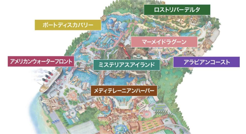 ディズニーシーマップ