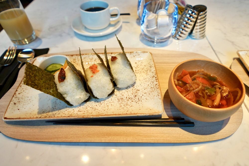 アロフト東京銀座・プラチナ特典・朝食・おにぎり