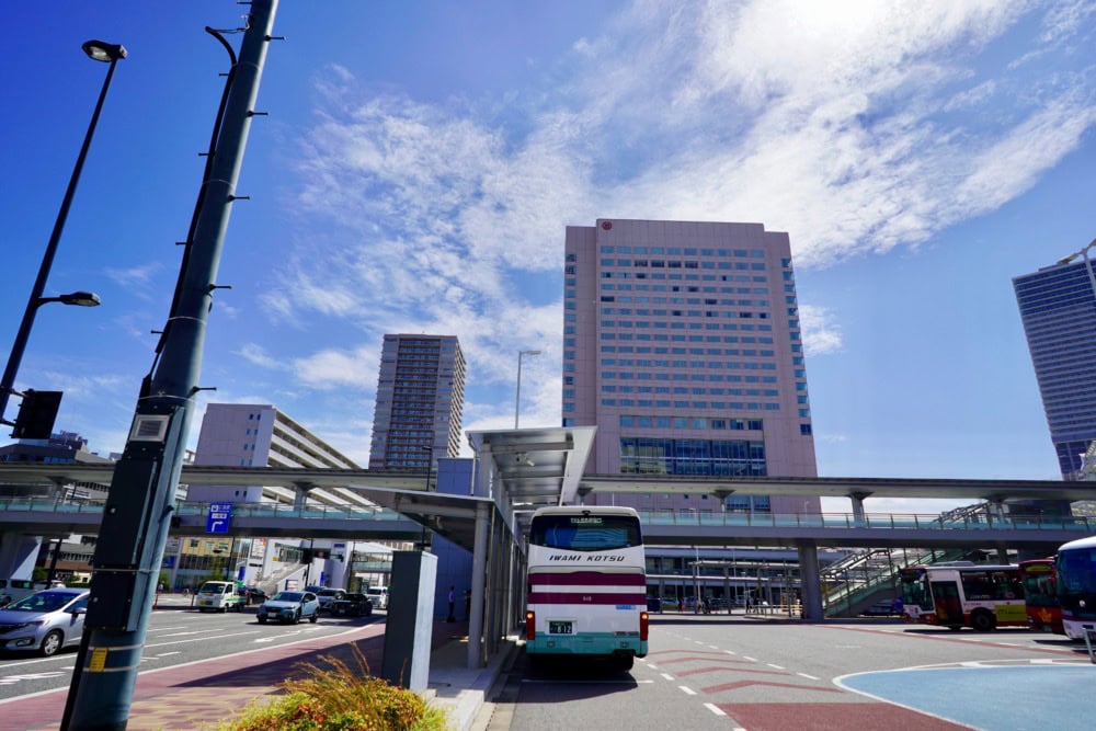 シェラトングランドホテル広島・駅前の様子