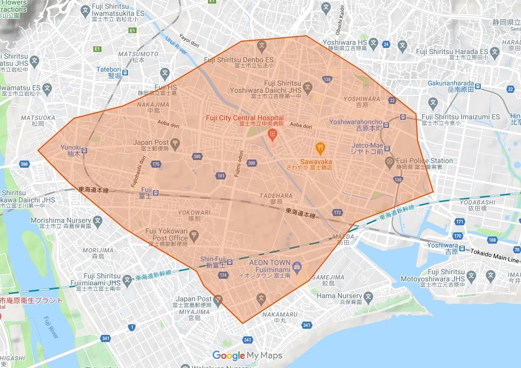 静岡県富士市ubereats