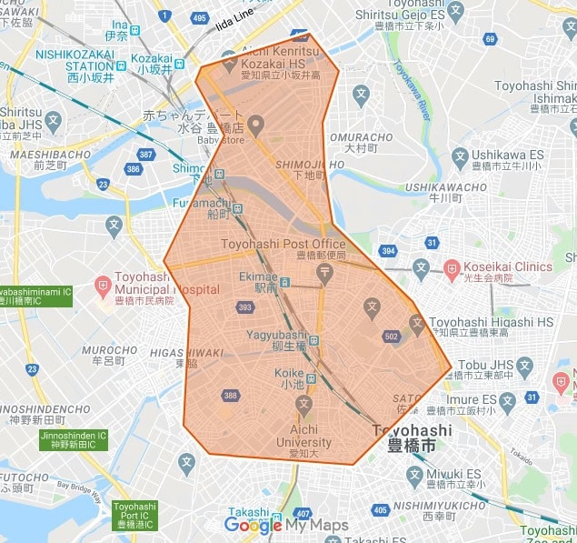 愛知県豊橋市ubereats