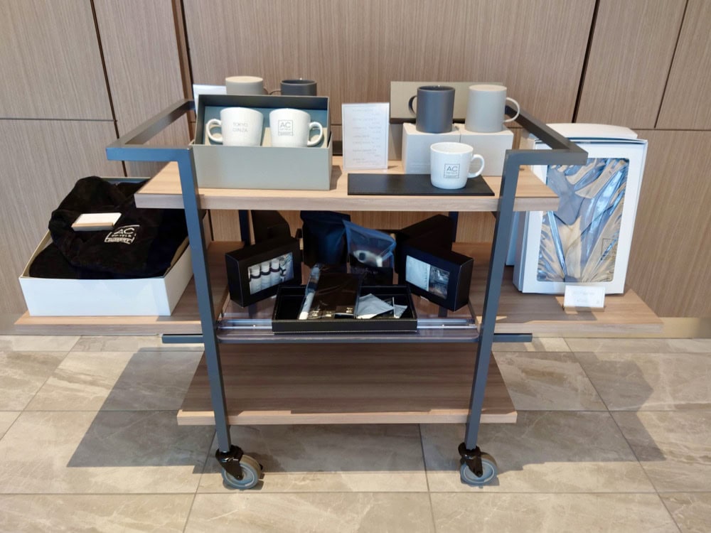 ACホテル東京銀座宿泊記〜アメニティの販売