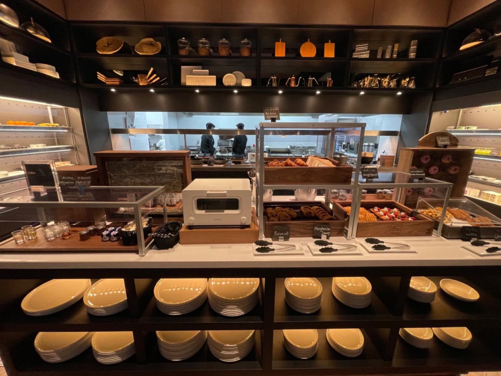 ACホテル銀座宿泊記・朝食レストラン・ACキッチン朝食・ブッフェカウンター