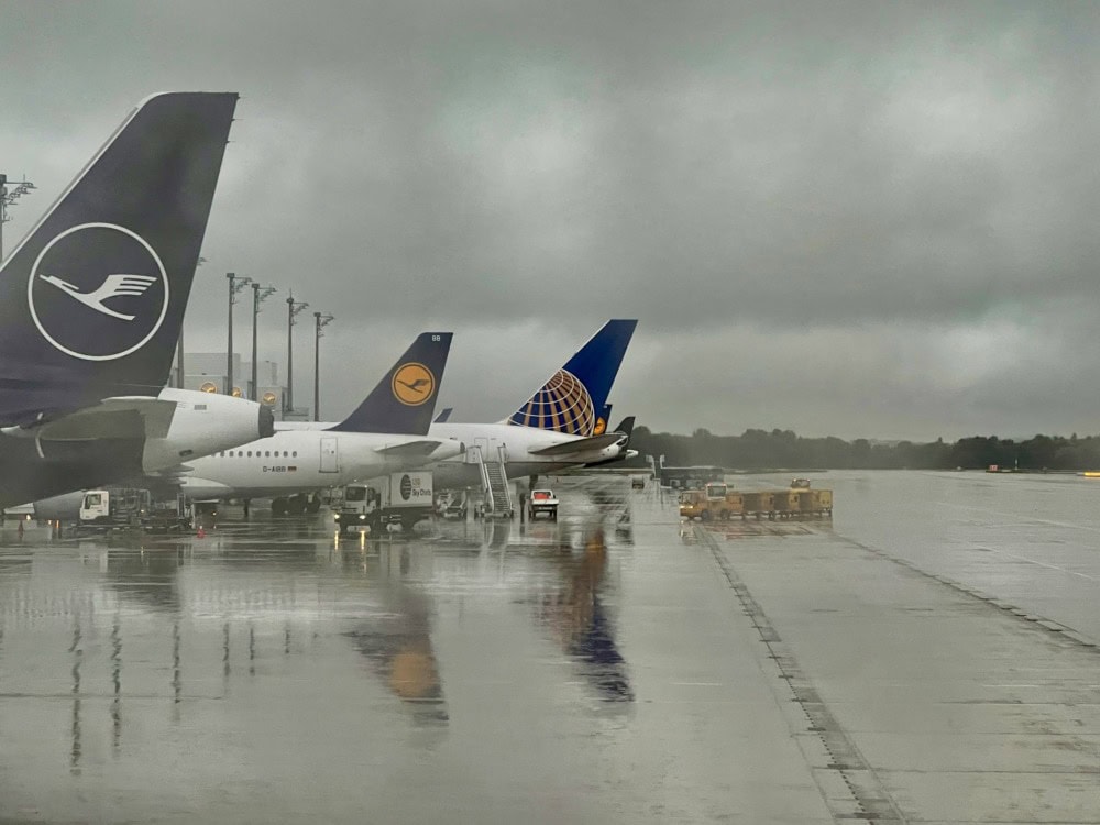 ルフトハンザ航空・ビジネスクラス・ミュンヘンに到着