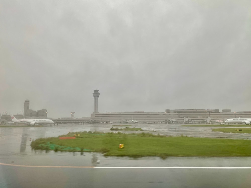 ANAフランクフルト-東京搭乗記・NH204便・羽田空港に着陸