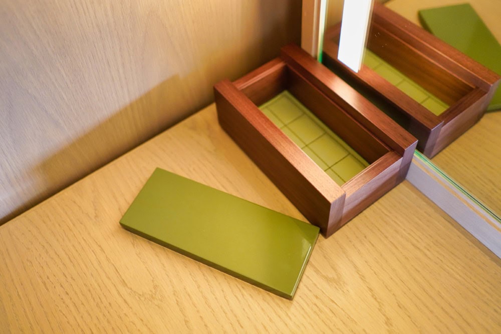 HOTEL THE MITSUI KYOTO宿泊記・ニジョウスイート・パウダールーム小物入れ
