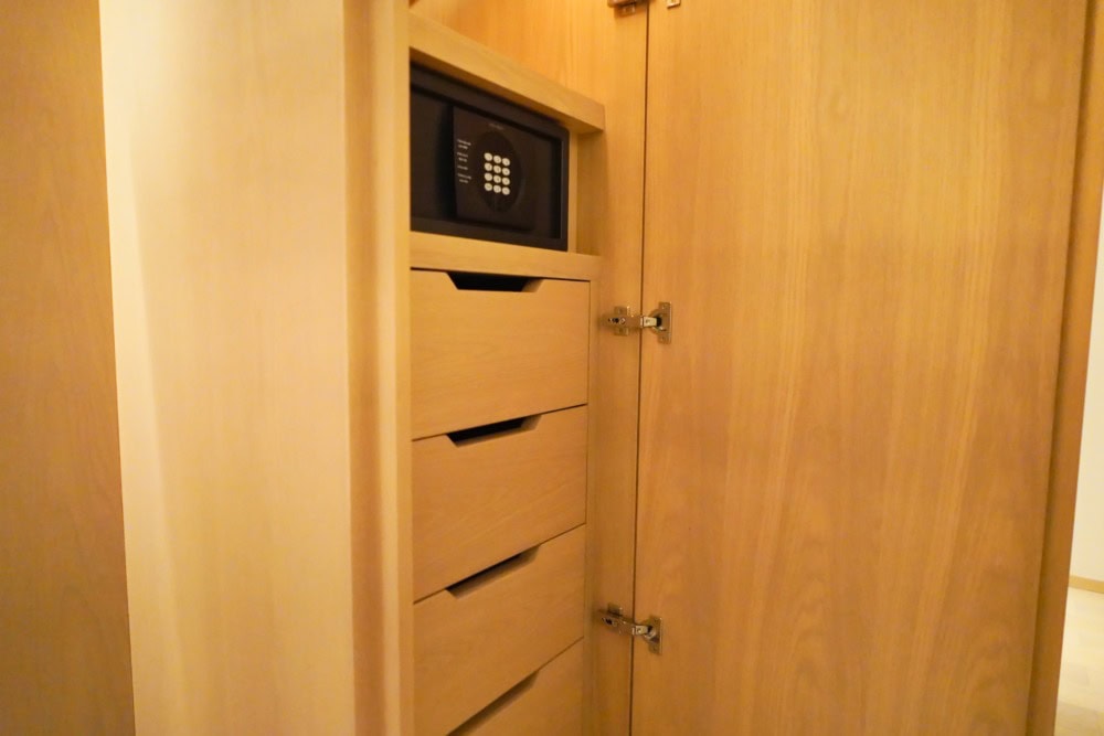 HOTEL THE MITSUI KYOTO宿泊記・ニジョウスイート・クローゼットのセキュリティボックス
