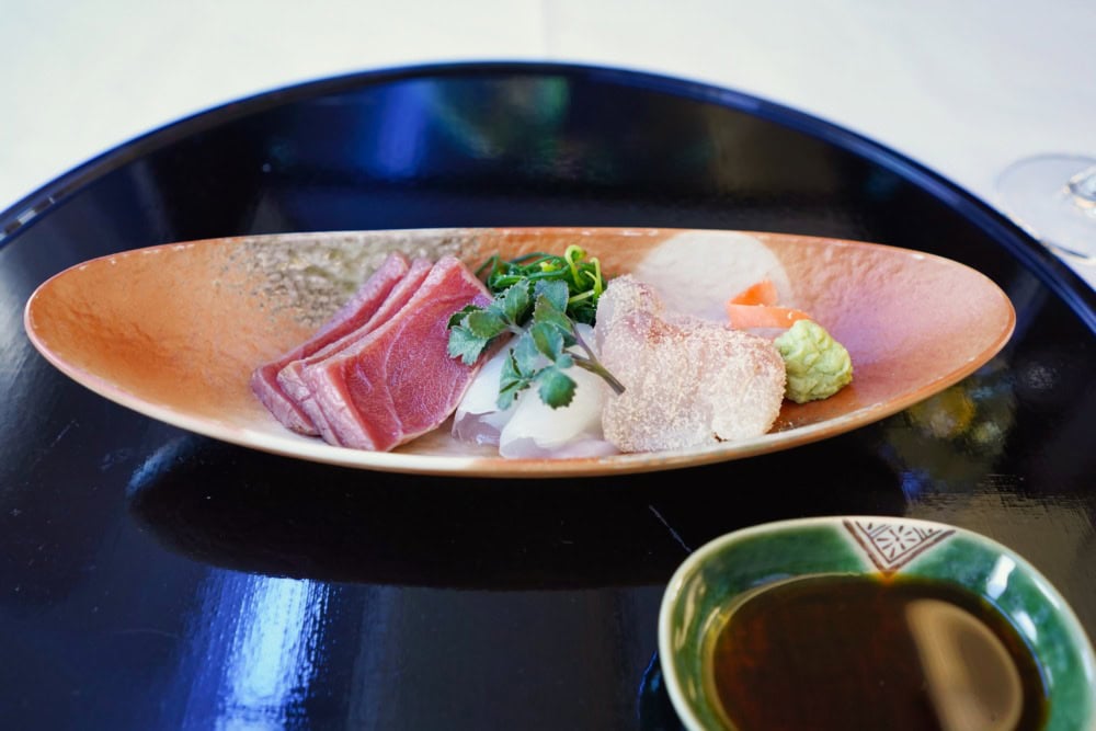 ANA新型ファーストクラスTHE Suite搭乗記・機内食・お造り