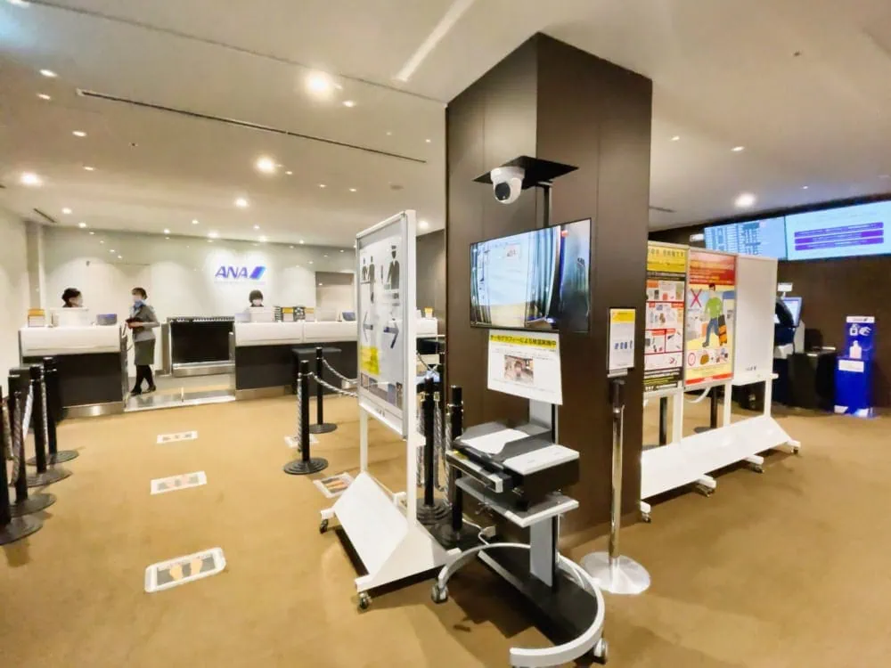新千歳空港ANAラウンジ訪問記・プレミアムチェックインの中