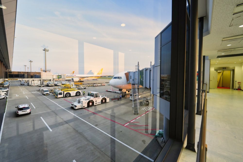 シンガポール空港ビジネスクラス搭乗記・飛行機