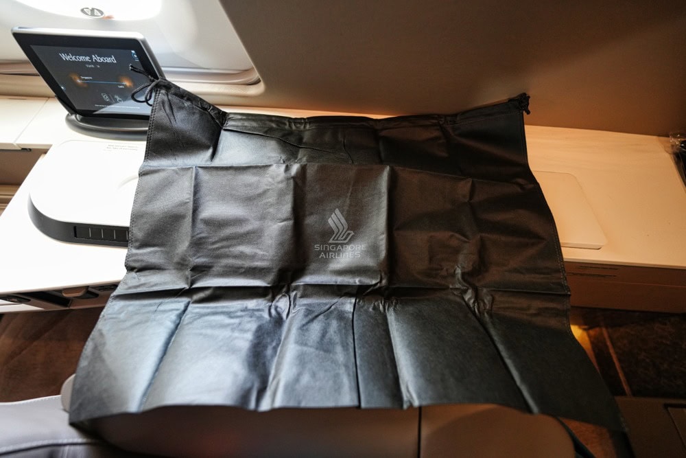 シンガポール航空スイート搭乗記・袋
