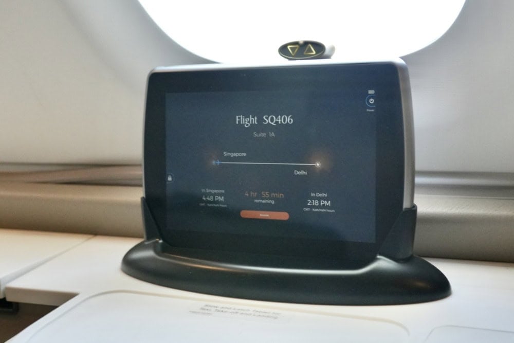 シンガポール航空スイート搭乗記・リモコン