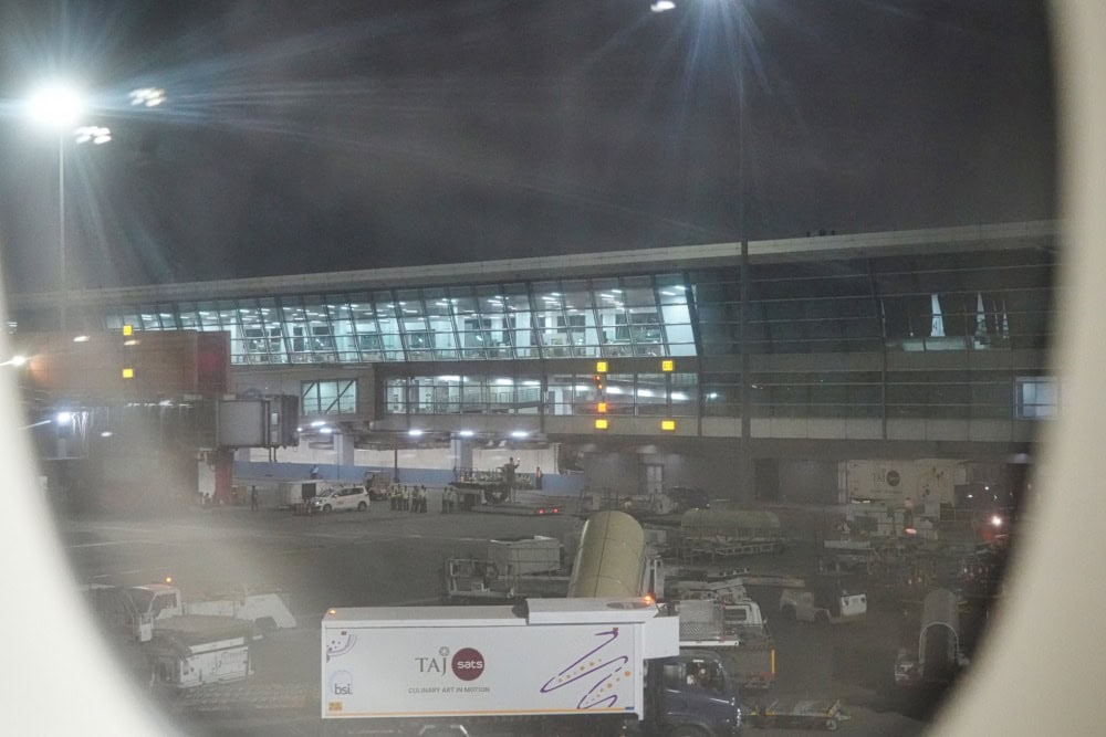 シンガポール航空スイート搭乗記・デリー国際空港に到着