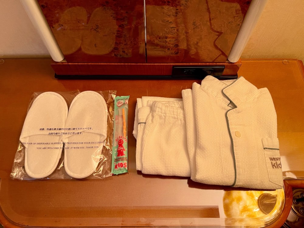 ウェスティンホテル東京宿泊記・子供用アメニティ