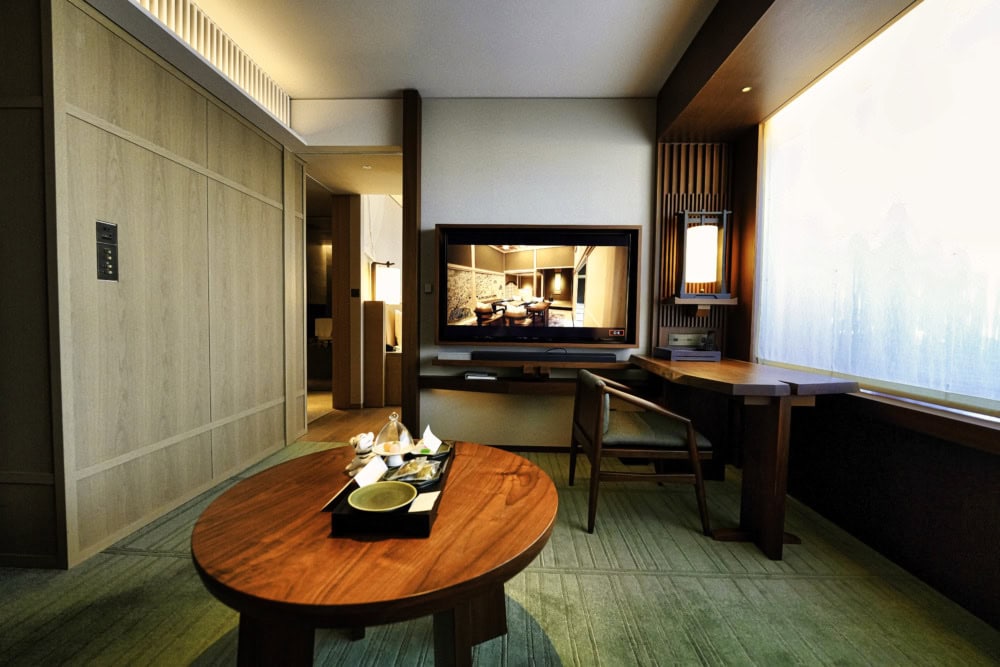 HOTEL THE MITSUI KYOTO宿泊記・リビング正面
