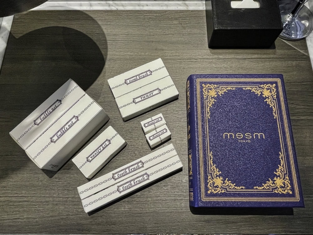 メズム東京宿泊記・アメニティボックス