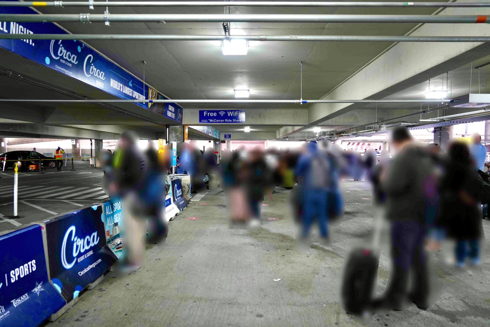 Uber乗り場に到着
