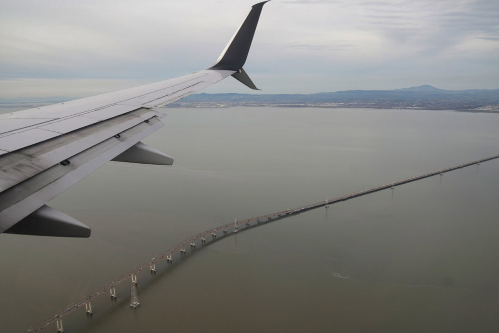 ユナイテッド航空搭乗記・ラスベガス発サンフランシスコ行き・サンフランシスコ上空2