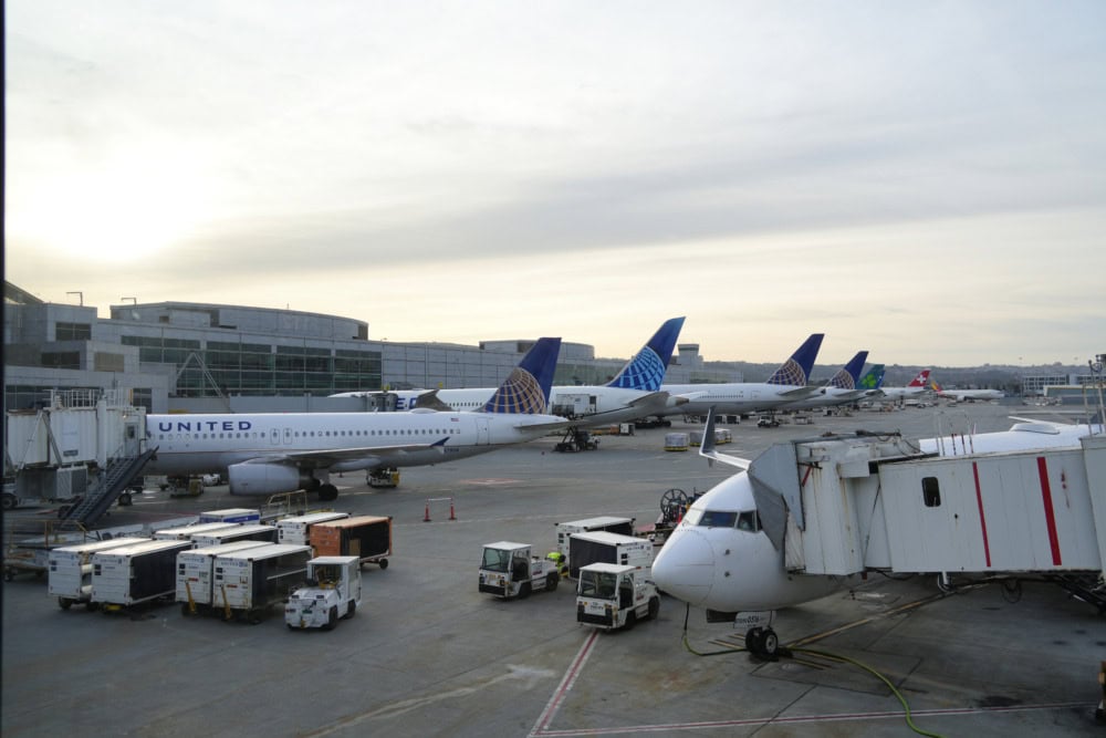 ユナイテッド航空搭乗記・サンフランシスコ空港に到着