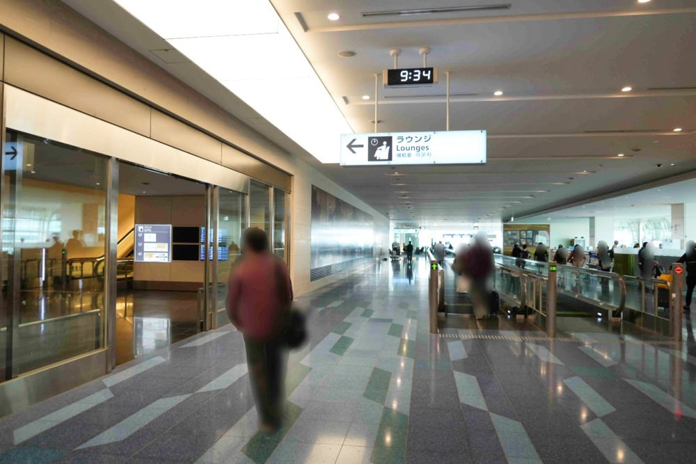 羽田国際空港第3ターミナル・デルタ航空スカイクラブラウンジへのアクセス・入口