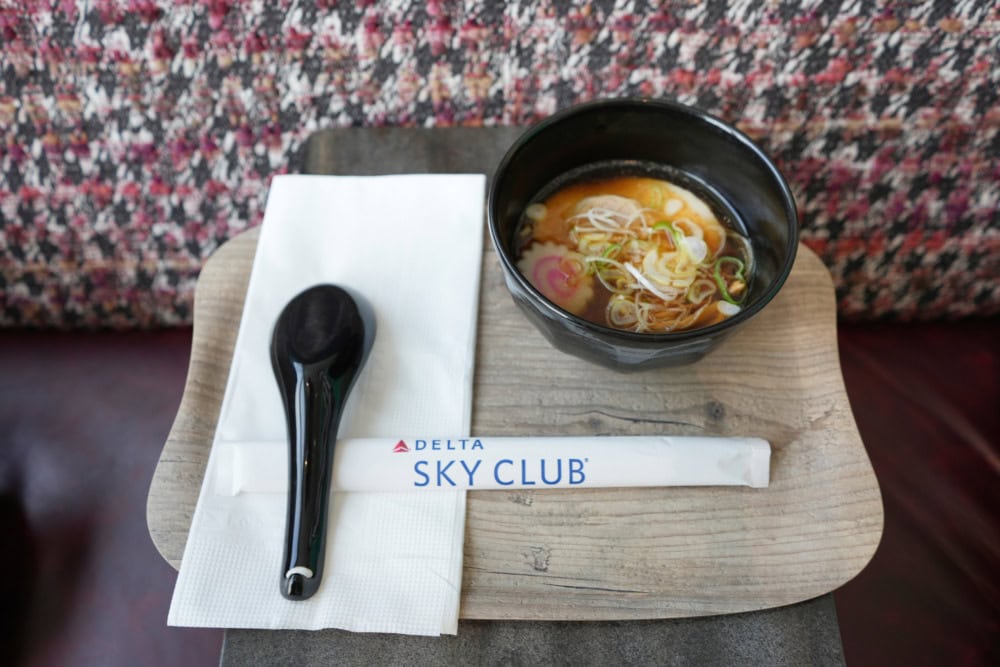 羽田空港第3ターミナル・デルタスカイクラブ・実際にいただいたメニュー・ラーメン