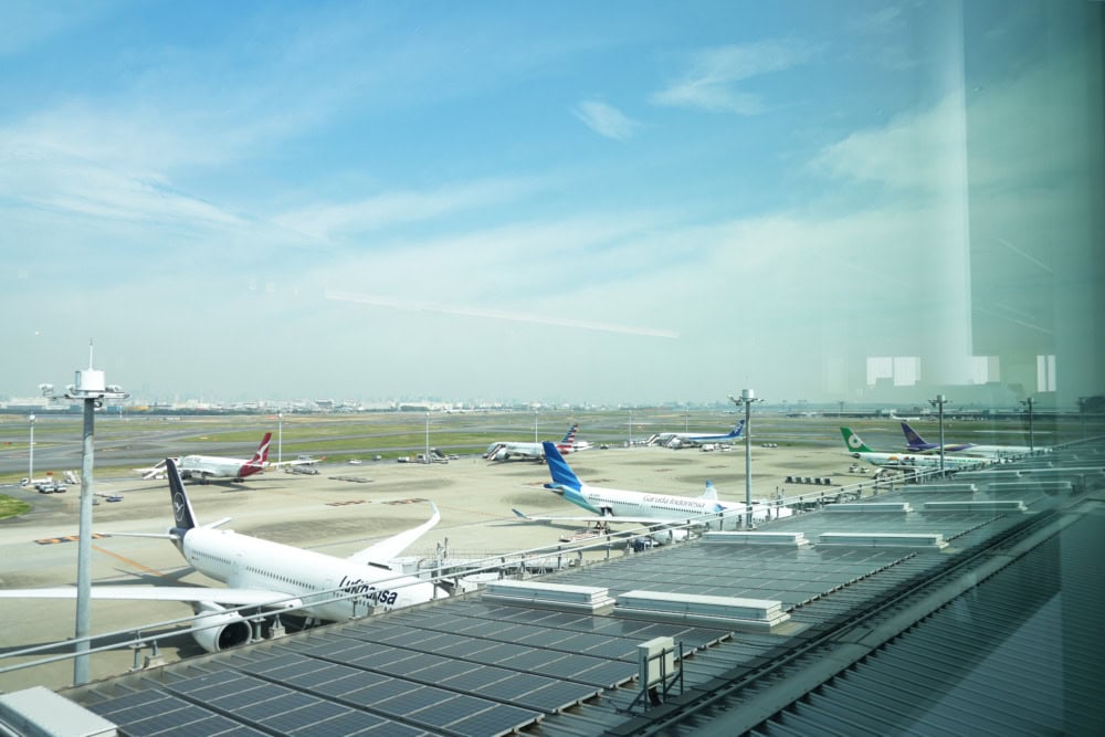 羽田空港デルタスカイクラブ・窓からの眺め