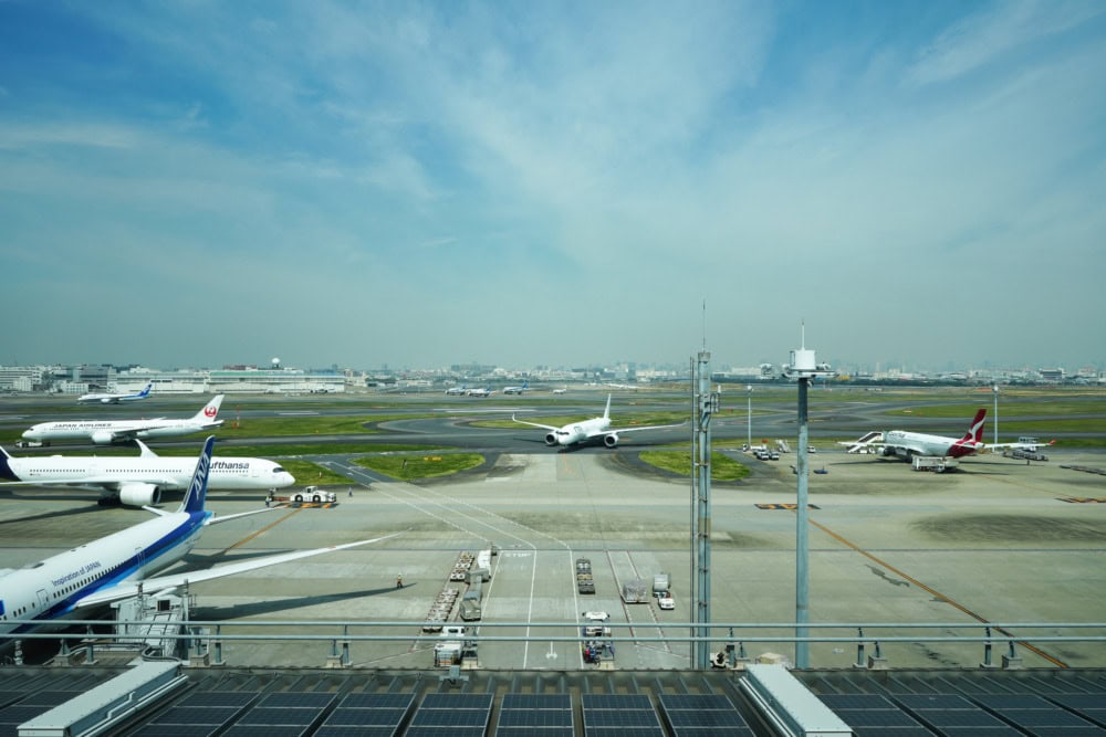 羽田空港デルタスカイクラブ・窓からの眺め