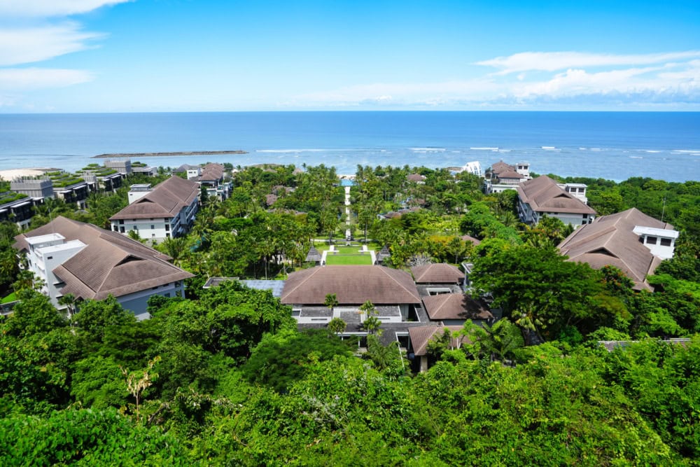 リッツカールトンバリ宿泊記・メインロビーからの絶景